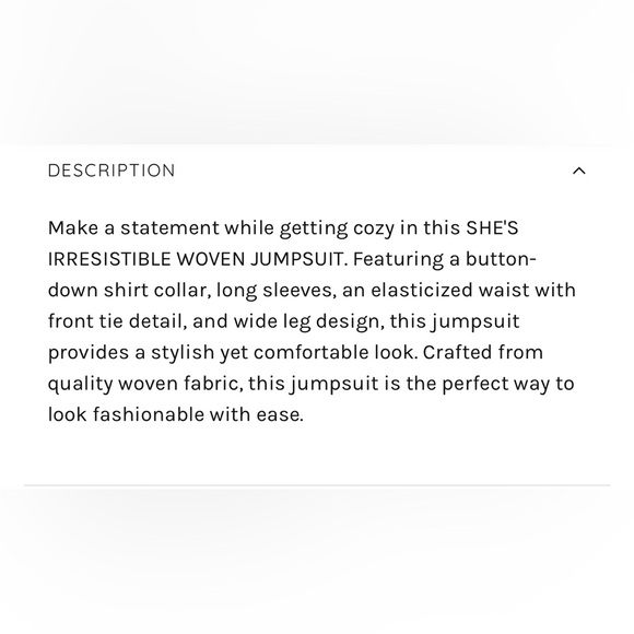 FLYING TOMATO SHE'S IRRESISTIBLE WOVEN JUMPSUIT. NWOT. RETAIL 70 - Picture 14 of 14